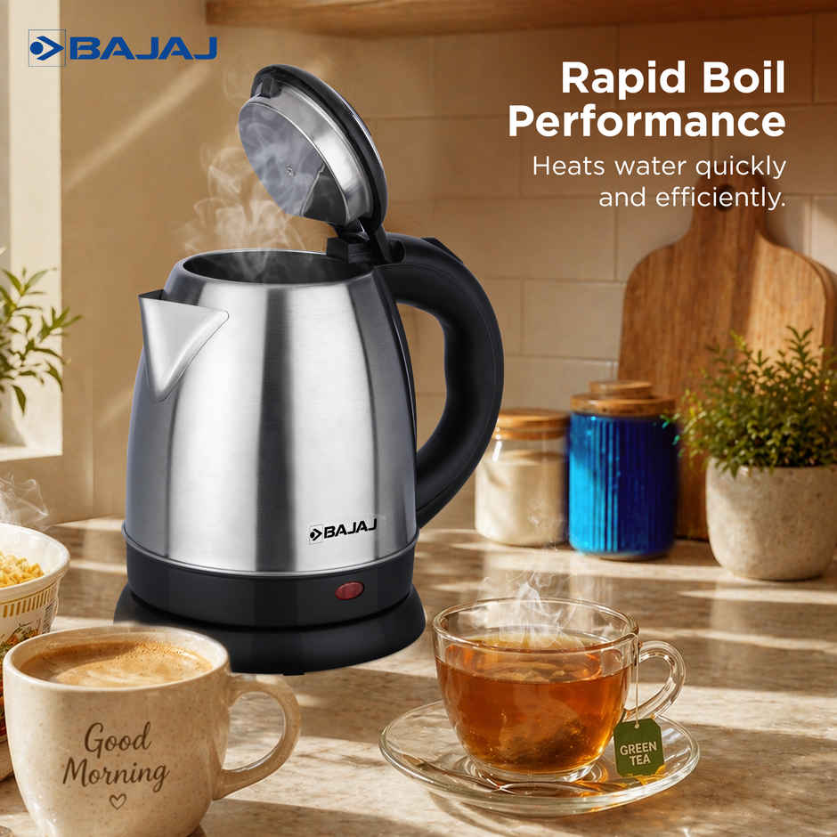 Bajaj Dlx 1.2 L Electric Kettle - Auto Shut-Off Mechanism