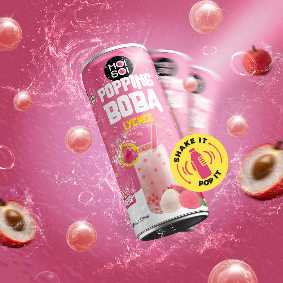 Moi Soi Popping Boba With Lychee Fruit Drink