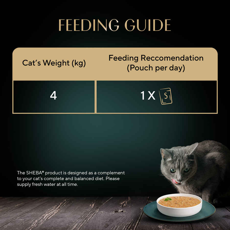 Sheba Soup With Tuna Premium Adult Wet Cat Food | Pouches Irresistible Flavor