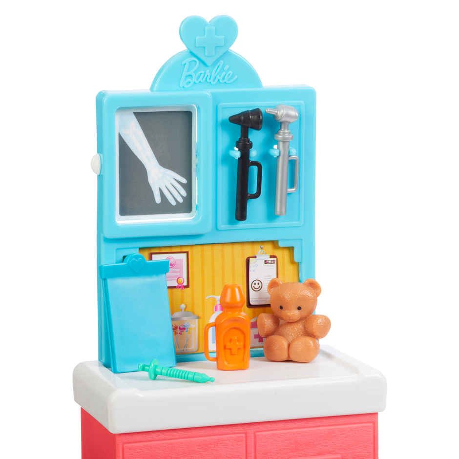Barbie Pediatrician Doctor Playset Pink Scrubs