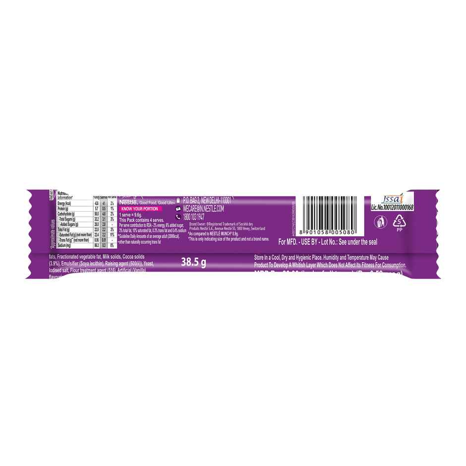 Nestle Munch Max Choco Coated Crunchy Wafer Bar