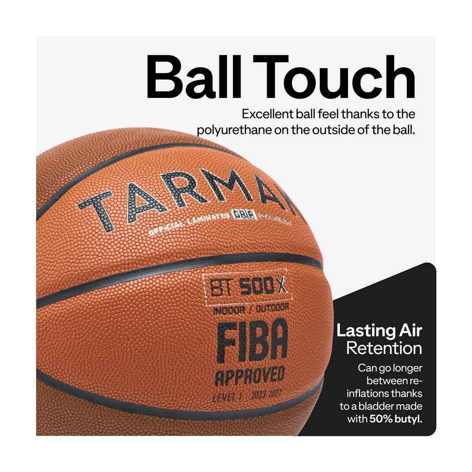 Decathlon | Tarmak Adult Grip Size 7 Basketball - Brown