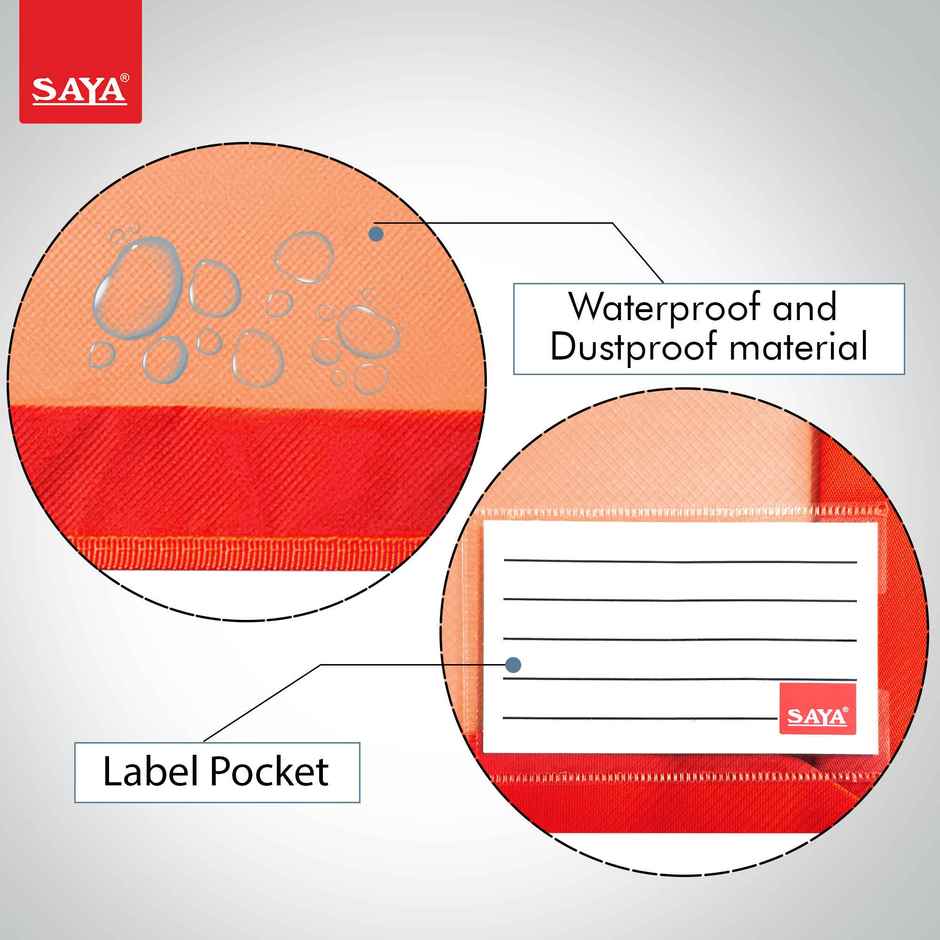 Saya FS Clear Document Bag | Durable File Organizer for Office, School & Home Use