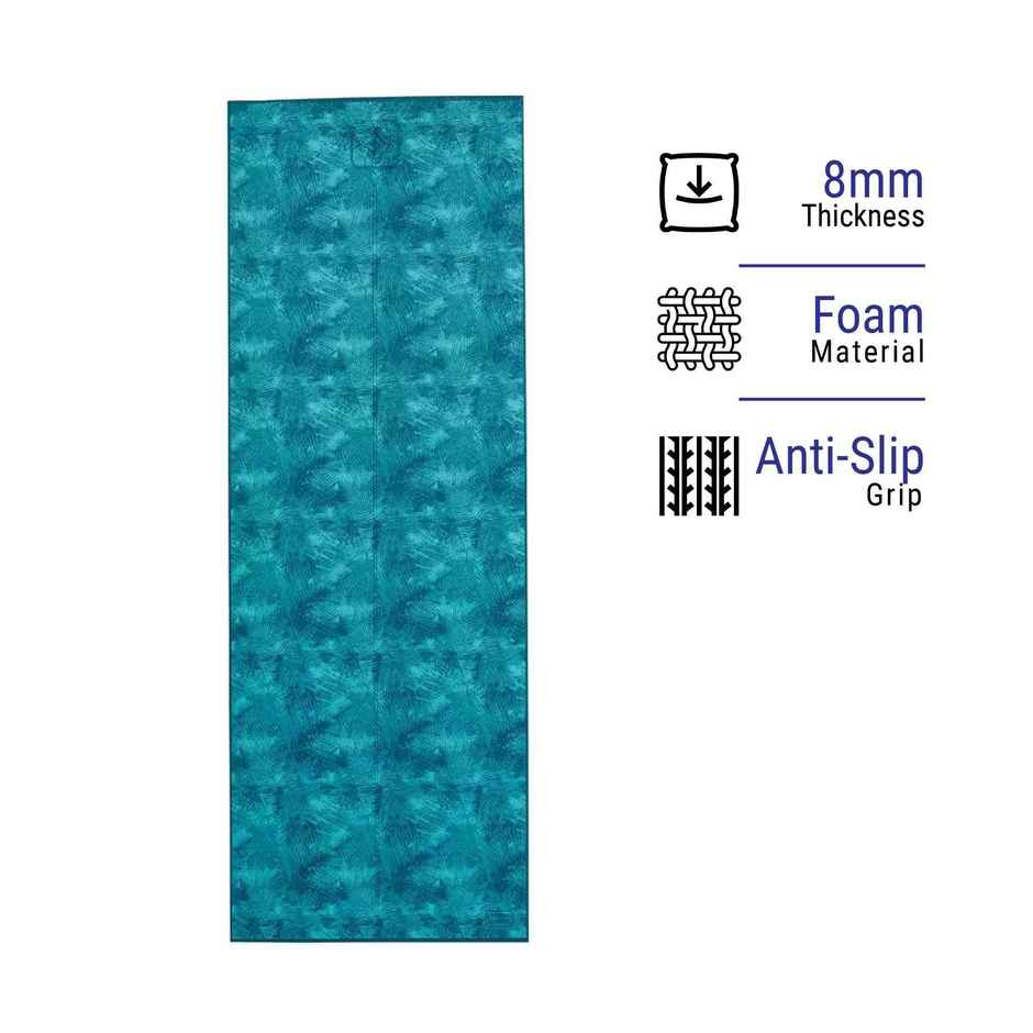 Decathlon Kimjaly Anti|Slip Foam Yoga Mat | Blue | 8 mm