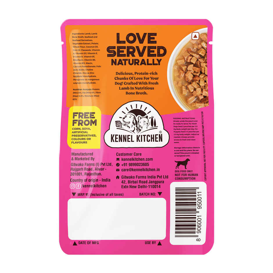 Kennel KitchenLamb Chunks in Gravy