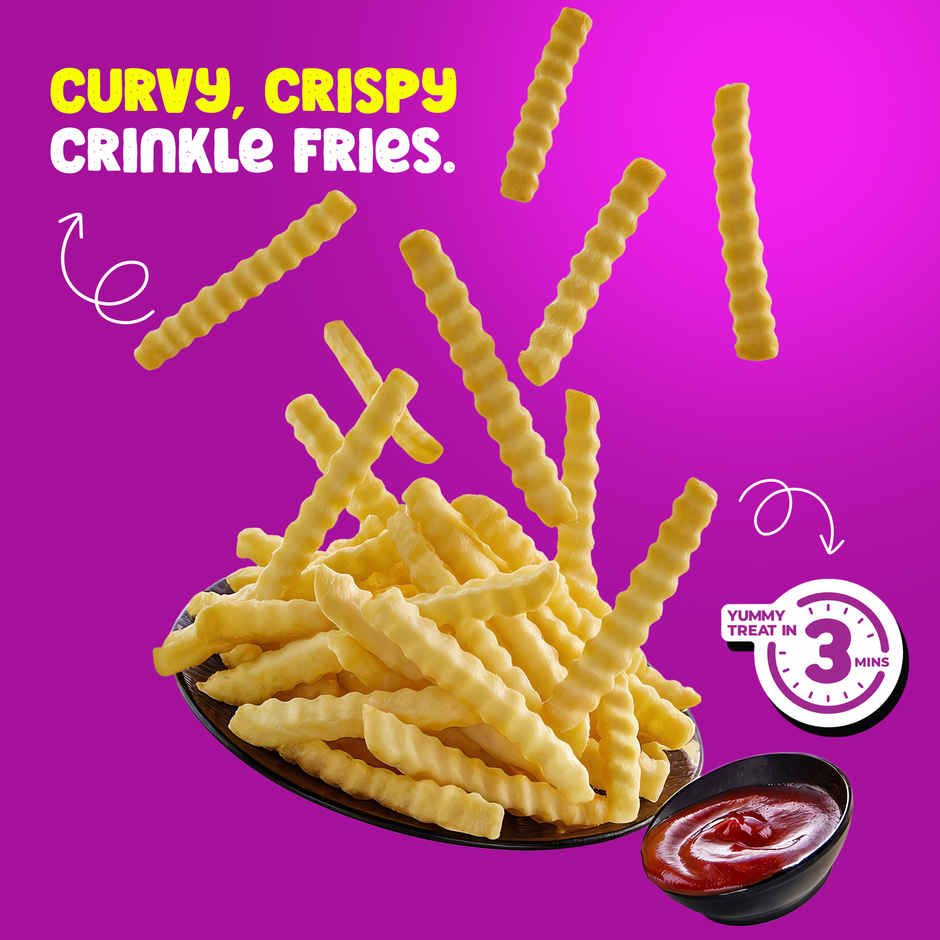 HyFun Crinkle French Fries, Crunchy & Air Fryer Friendly | Frozen