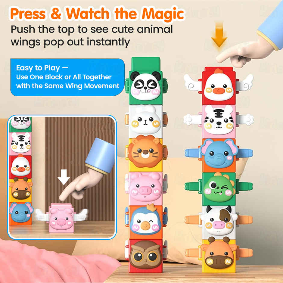 Kidology Animal Stacking Cubes Set