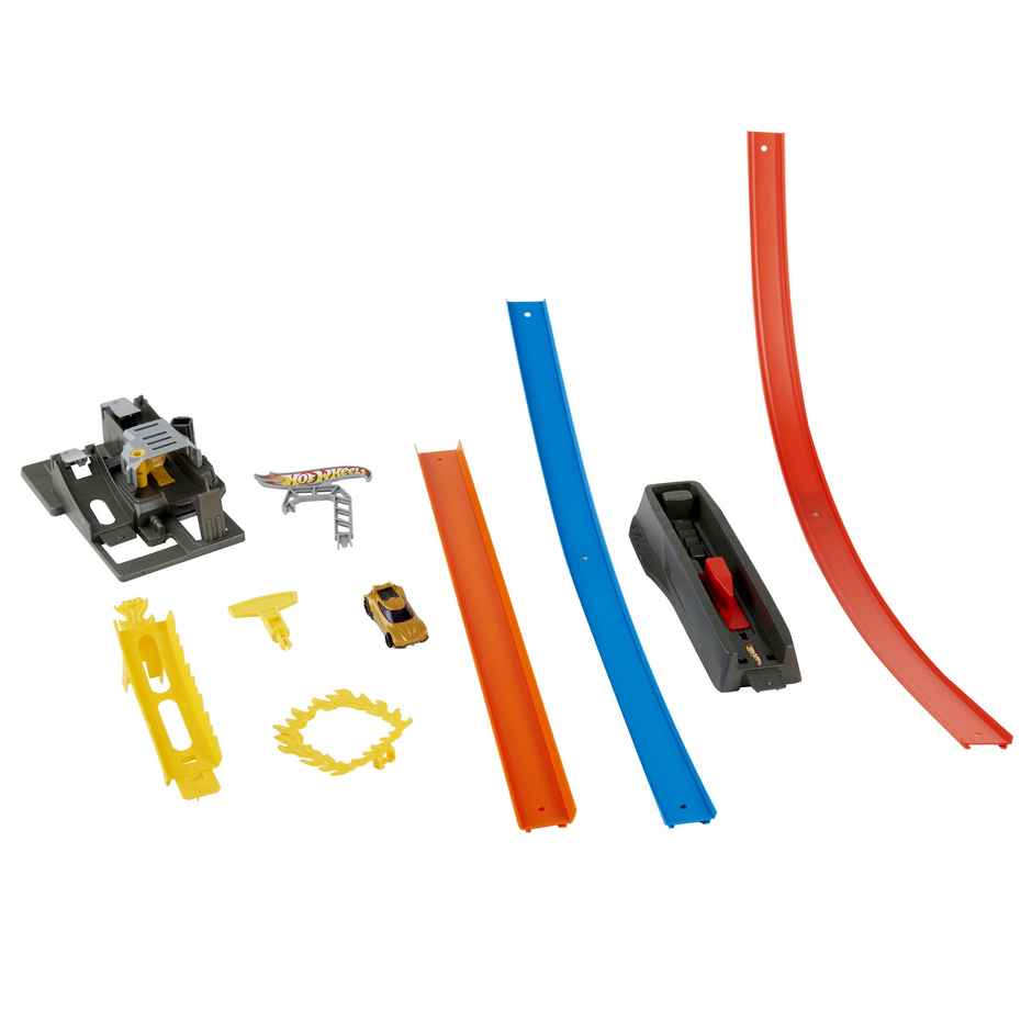 Hot Wheels Energy Track Set With Double Loop | Ring Of Fire And 1 Hot Wheels Vehicle