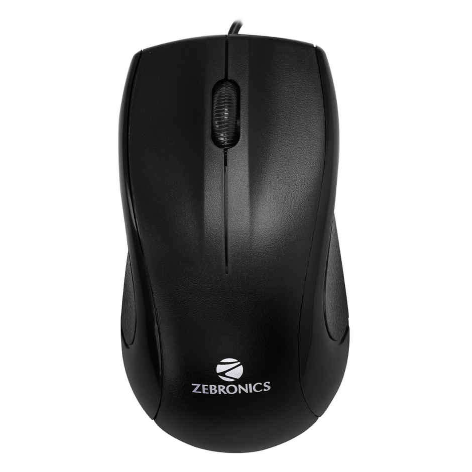 Zebronics JUDWAA 750 Wired Keyboard And Mouse Combo With 104 Keys And A Usb Mouse With 1200 Dpi - Black