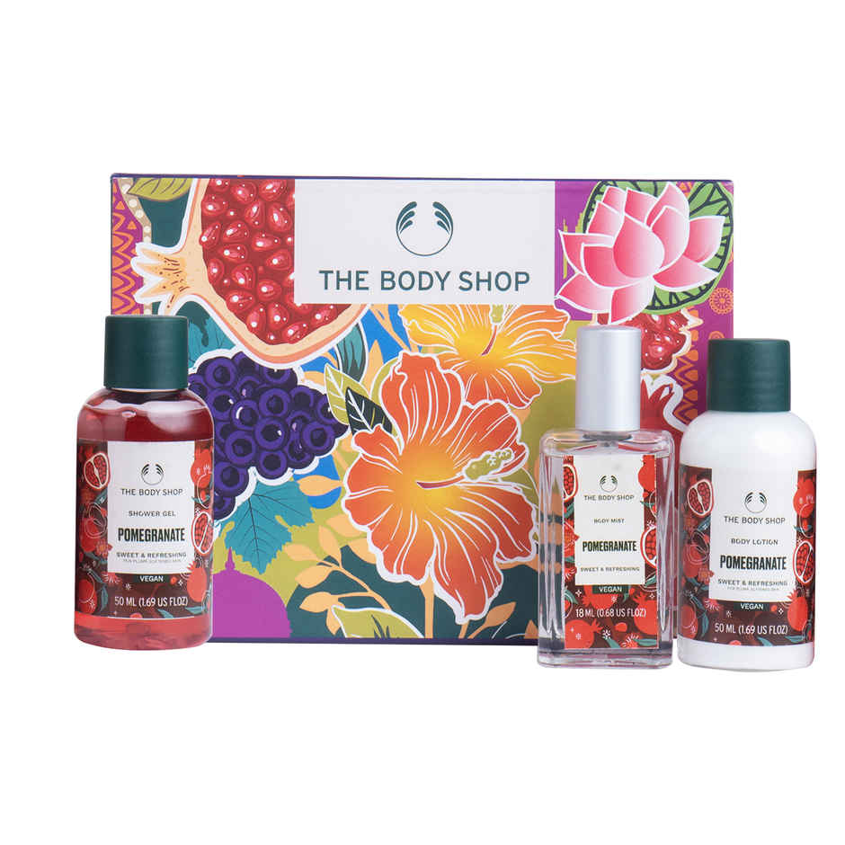 The Body Shop Pomegranate Shower Gel, Body Lotion & Body Mist Gift Set
