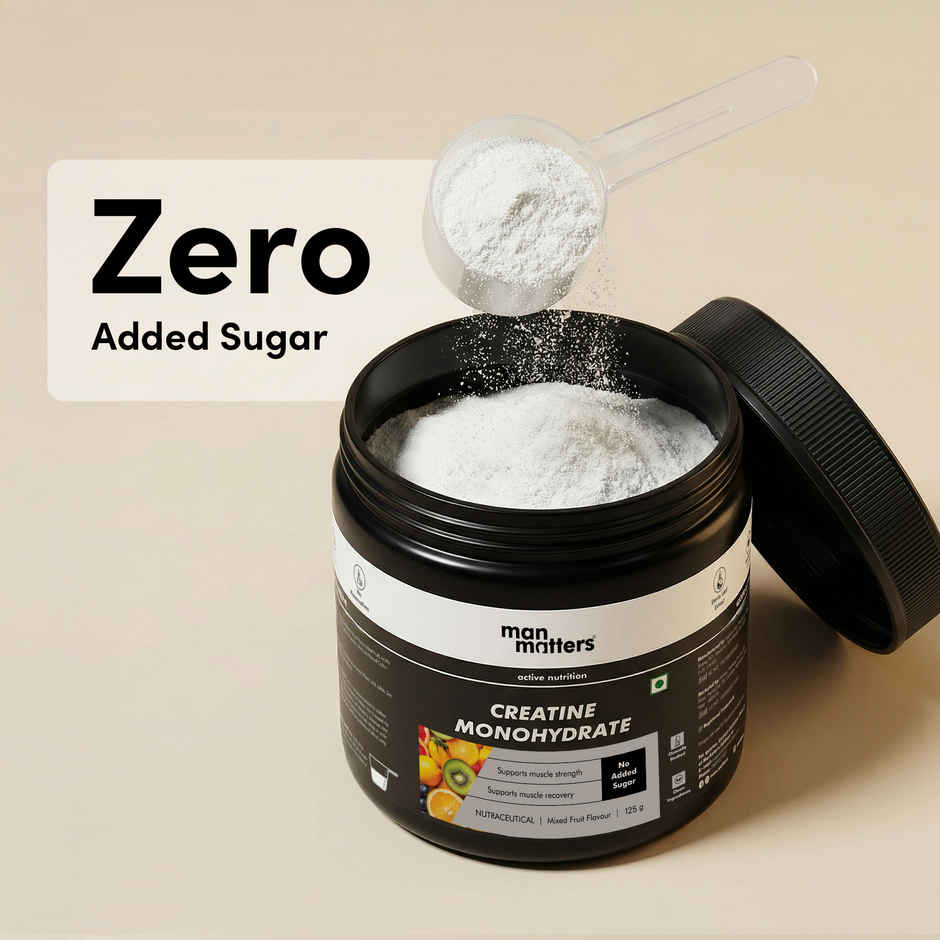 Man Matters Micronised Creatine Monohydrate Mixed Fruit Flavour