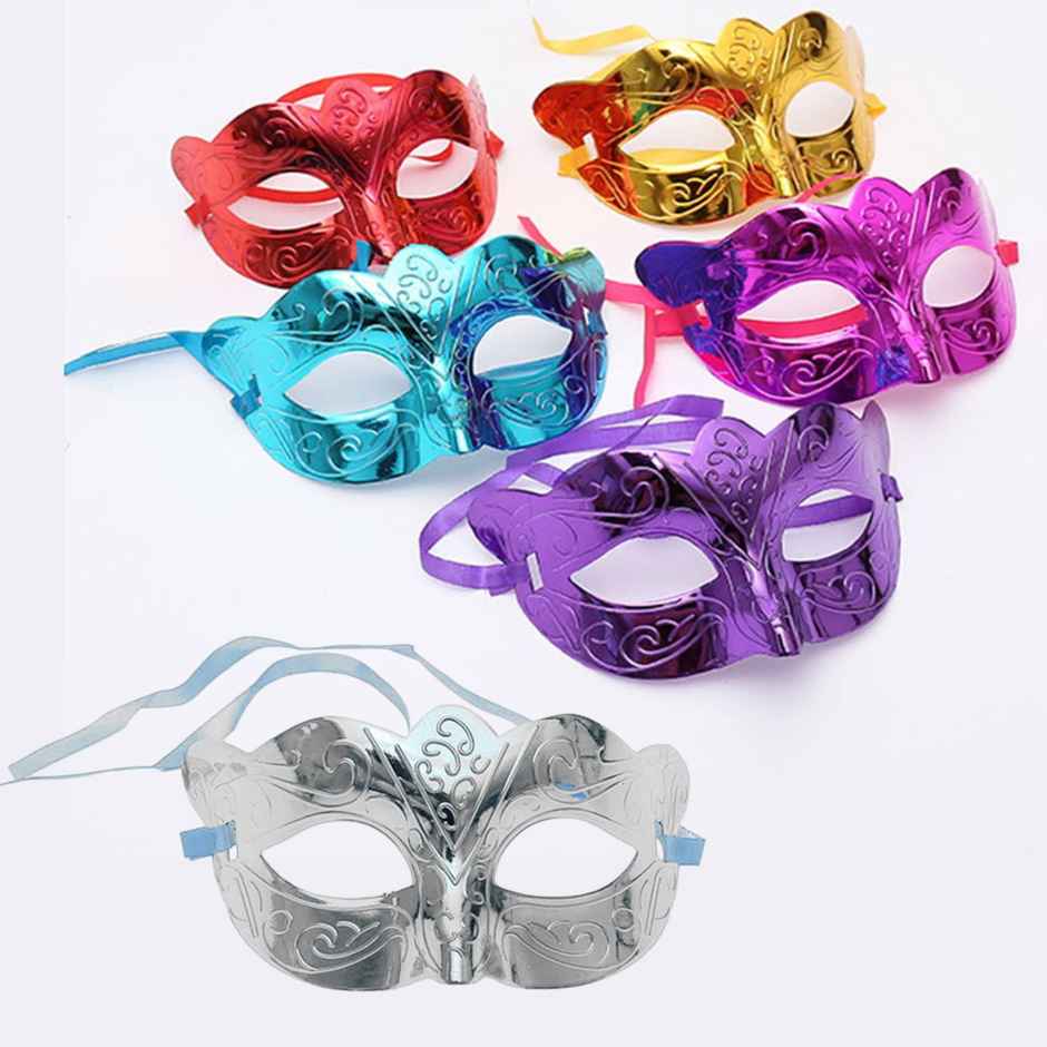 Metallic Eye Mask For Party | Assorted Color & Design | Se7en