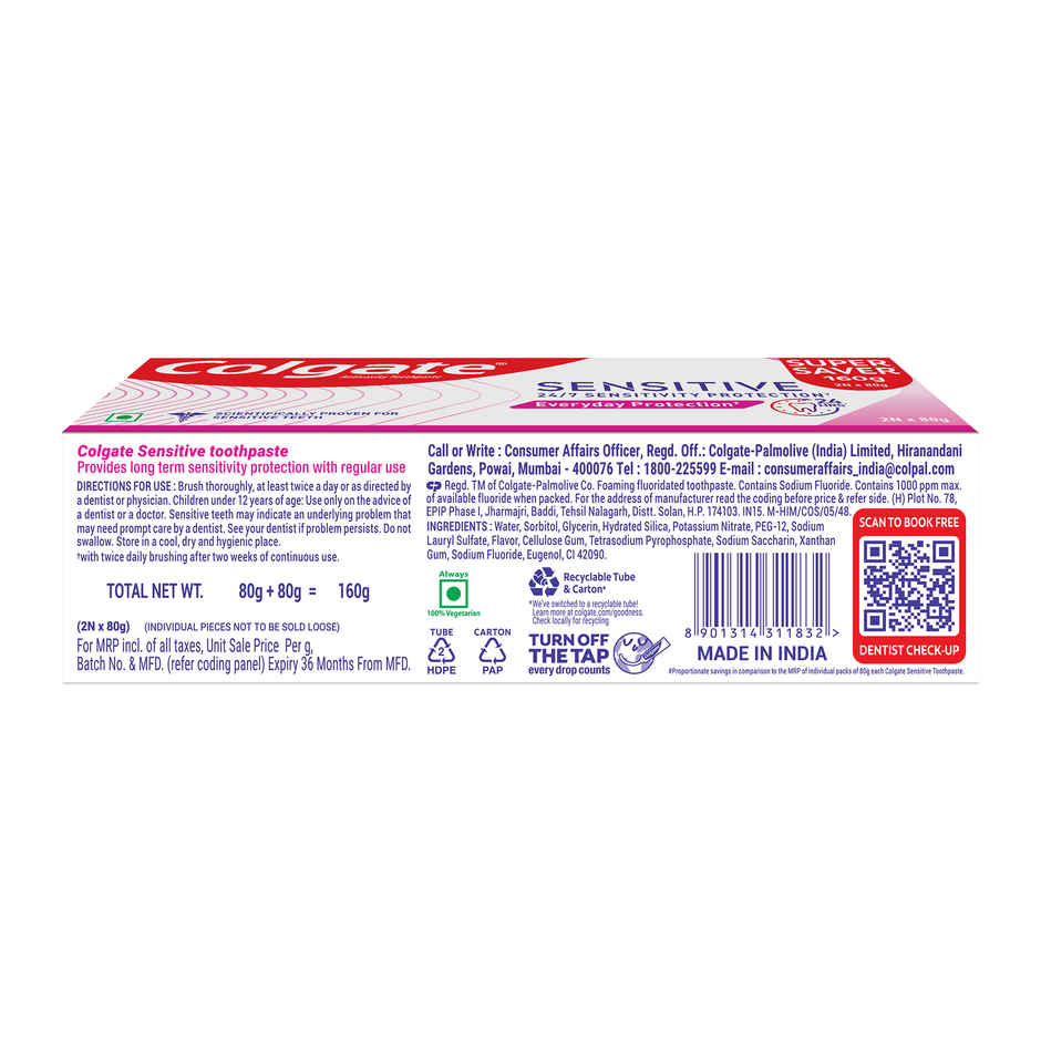 Colgate Sensitive Everyday Protection Toothpaste