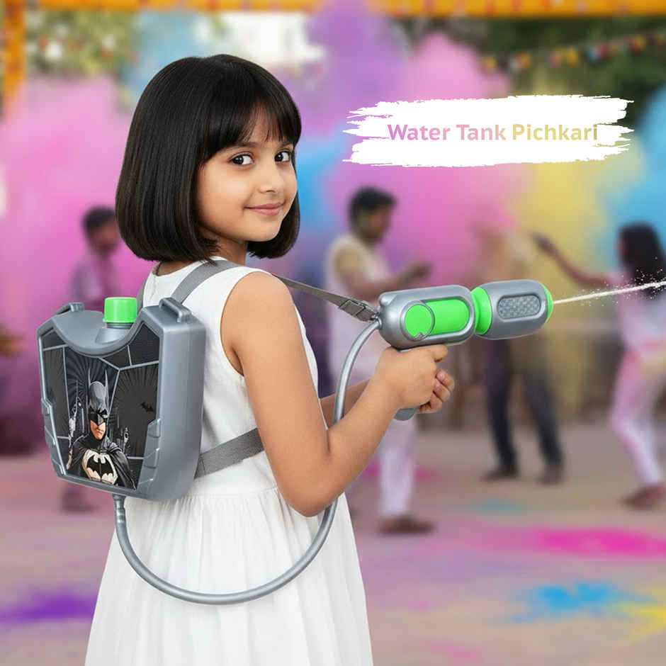 Batman Holi Water Tank Pichkari Big | 1.25 L | Tomuncle
