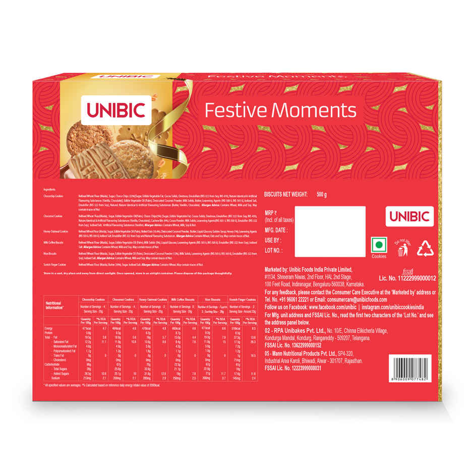 UNIBIC Cookies Festive Moments