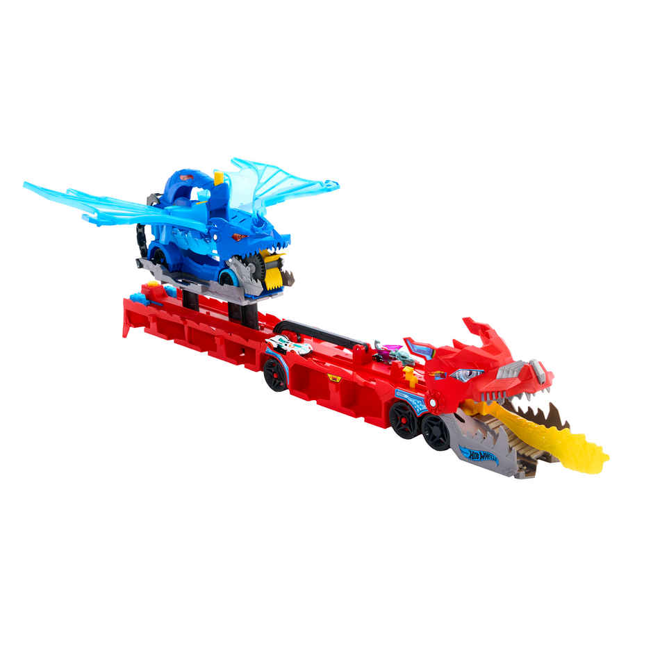Hot Wheels Ultimate Dual Dragon Transporter with Cars
