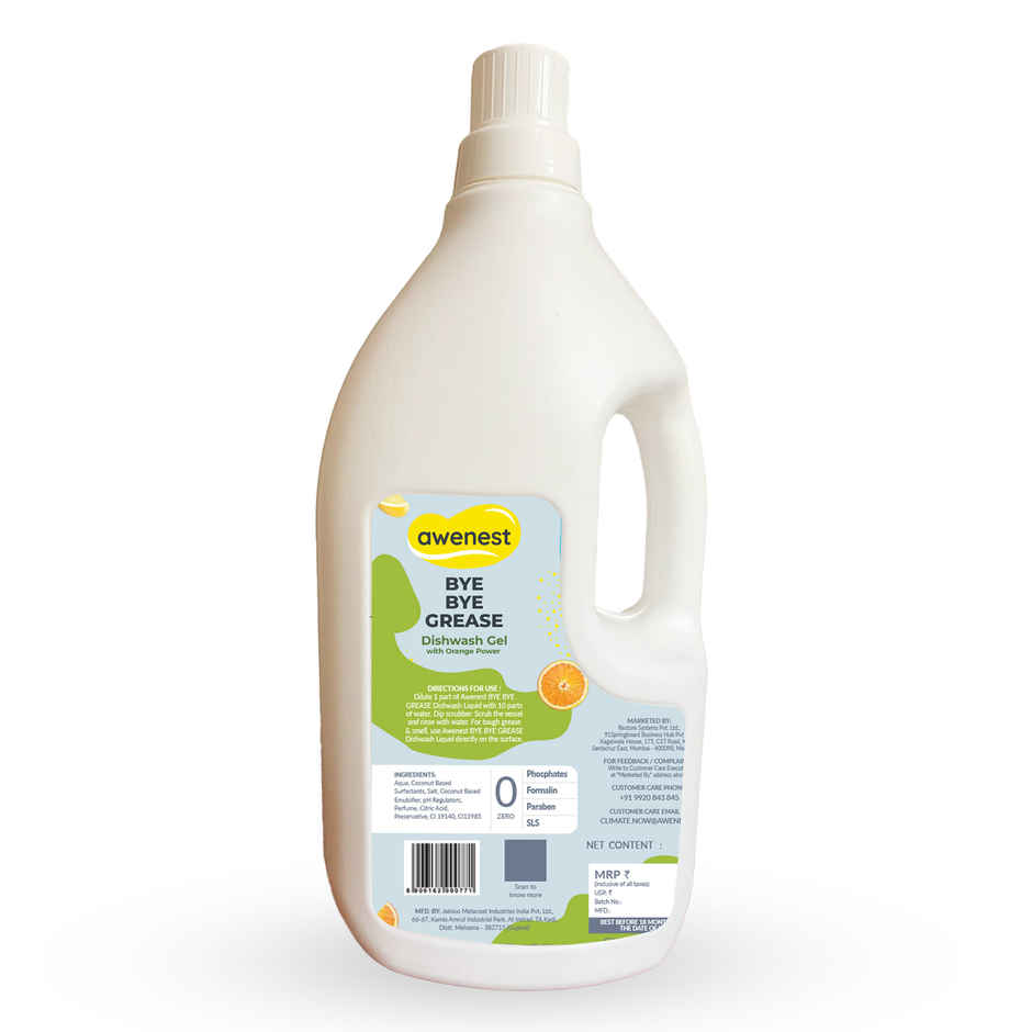 Awenest Orange and Lemon Bye-Bye Toxins Dishwash Gel