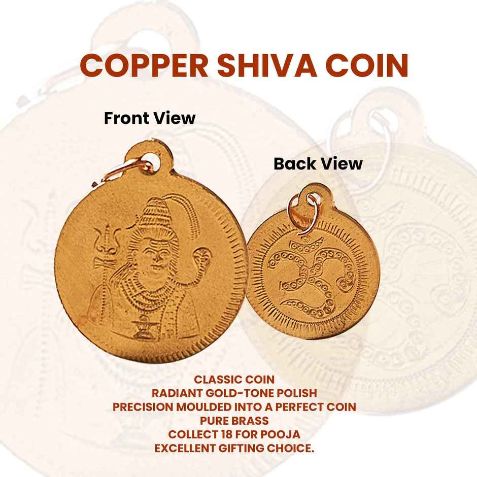 Copper Shiva Pendant | Puja & Spiritual Use | Svasti