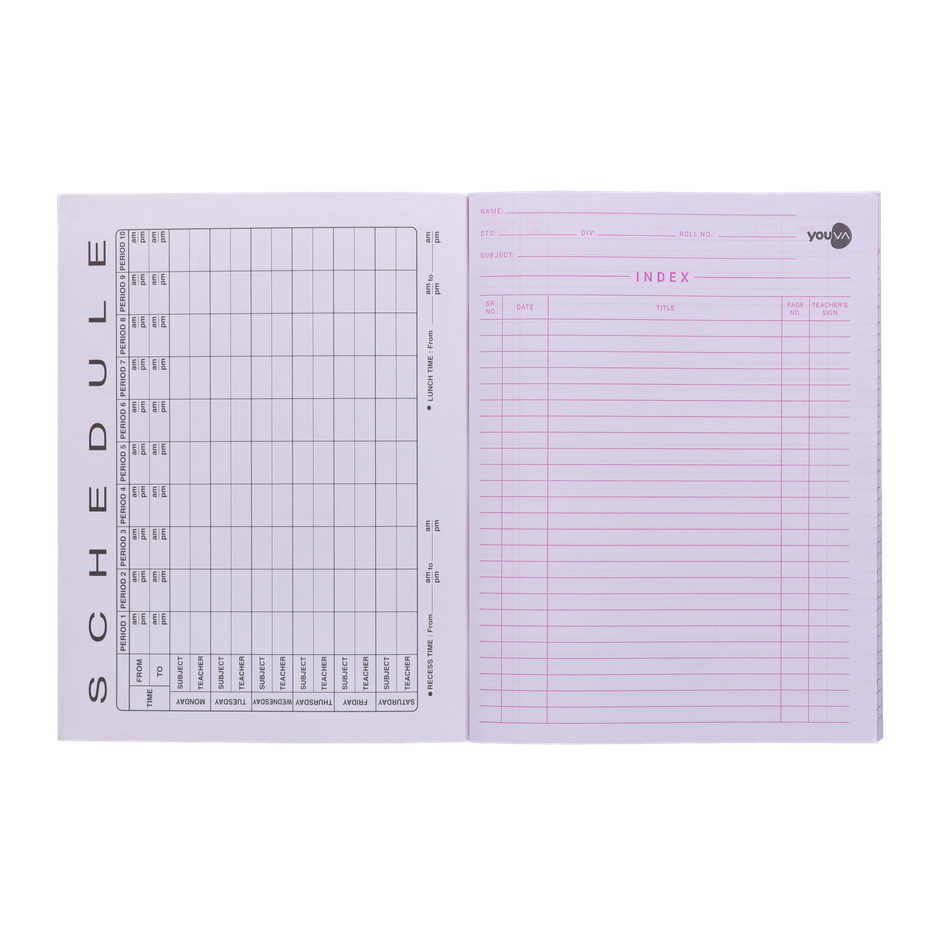 Navneet Youva | Brown Cover Double Line Soft Bound Notebook (18 cm x 24 cm, 172 Pages, Assorted)