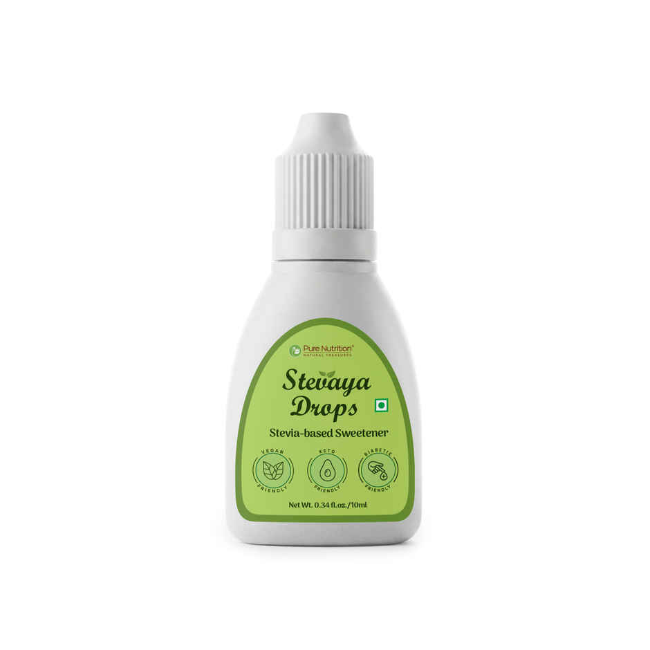 Pure Nutrition Stevaya Stevia Liquid Drops | Zero Calorie Natural Sweetener | Easy Squeeze Bottle