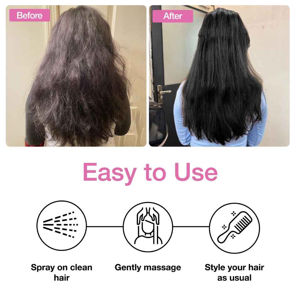 Soulflower Rosemary Water Hair Spray With Cooling Mint for Frizz Control