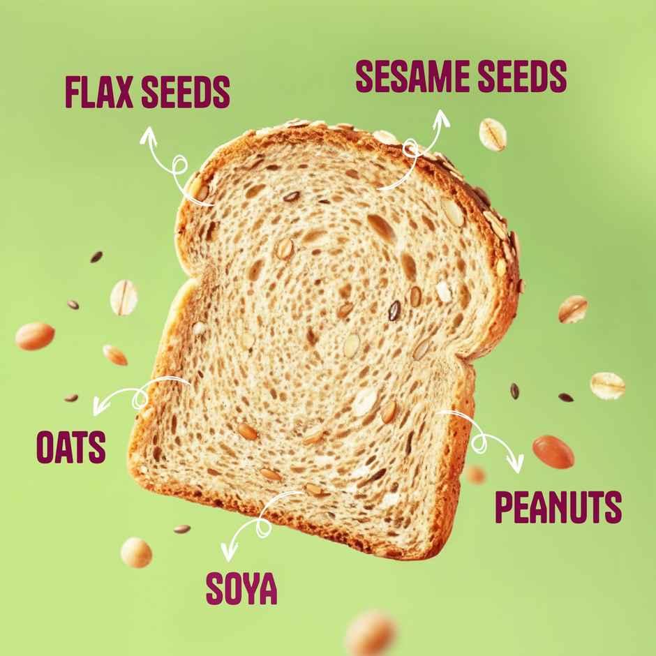 Protein Chef 42 G Protein Multigrain Bread | 5 Superfoods | No Maida