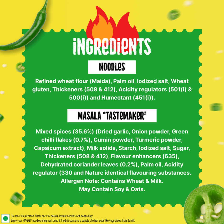 Maggi Spicy Green Chilli Noodles | Instant & Easy Snack