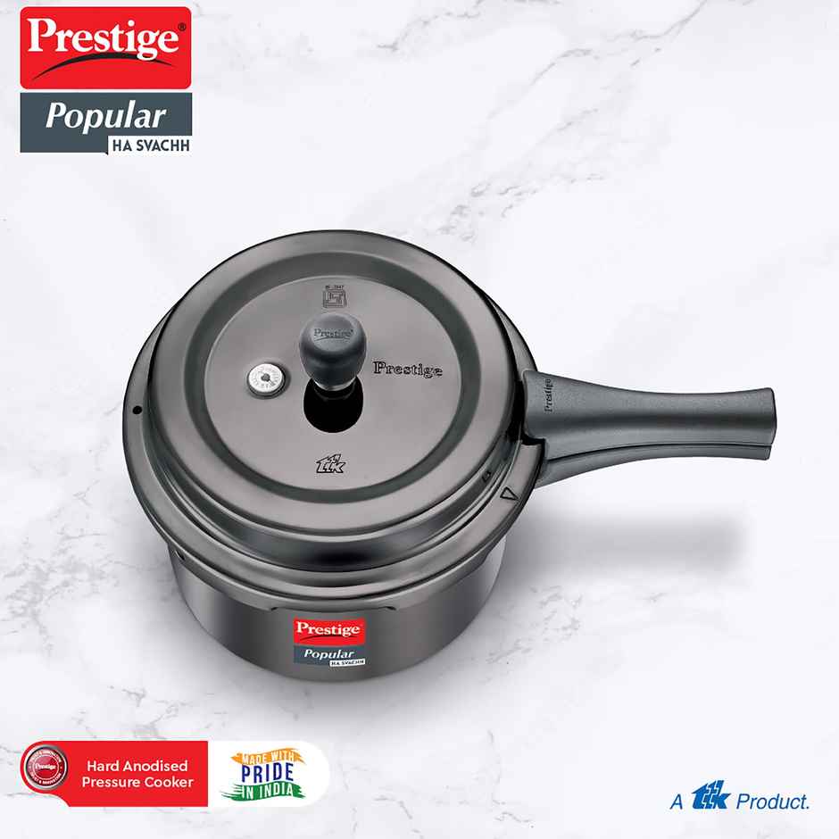 Prestige Popular Svachh Hard Anodised Pressure Cooker 5.0 L