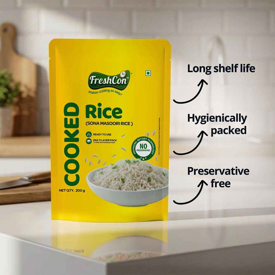 Freshcon Cooked Sona Masoori Rice