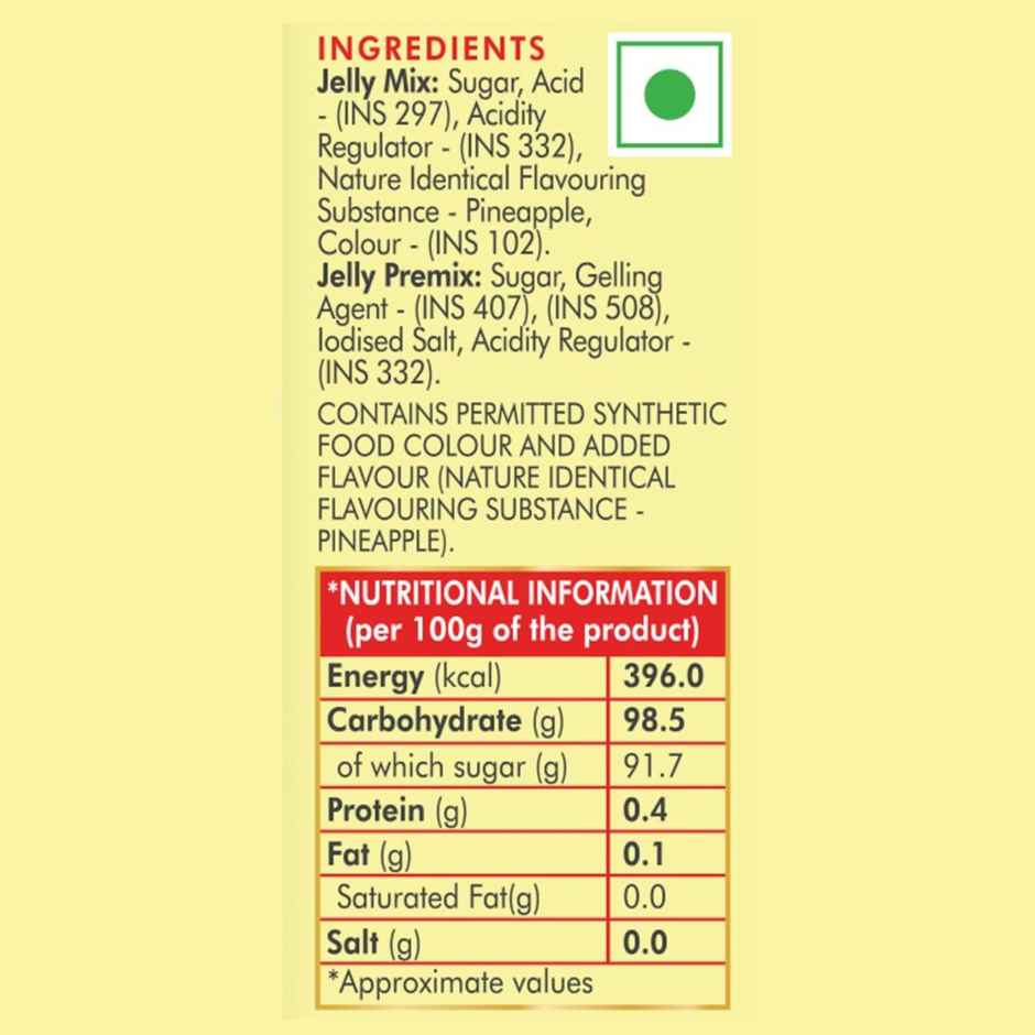 Weikfield Jelly Crystals Pineapple Flavor Carton