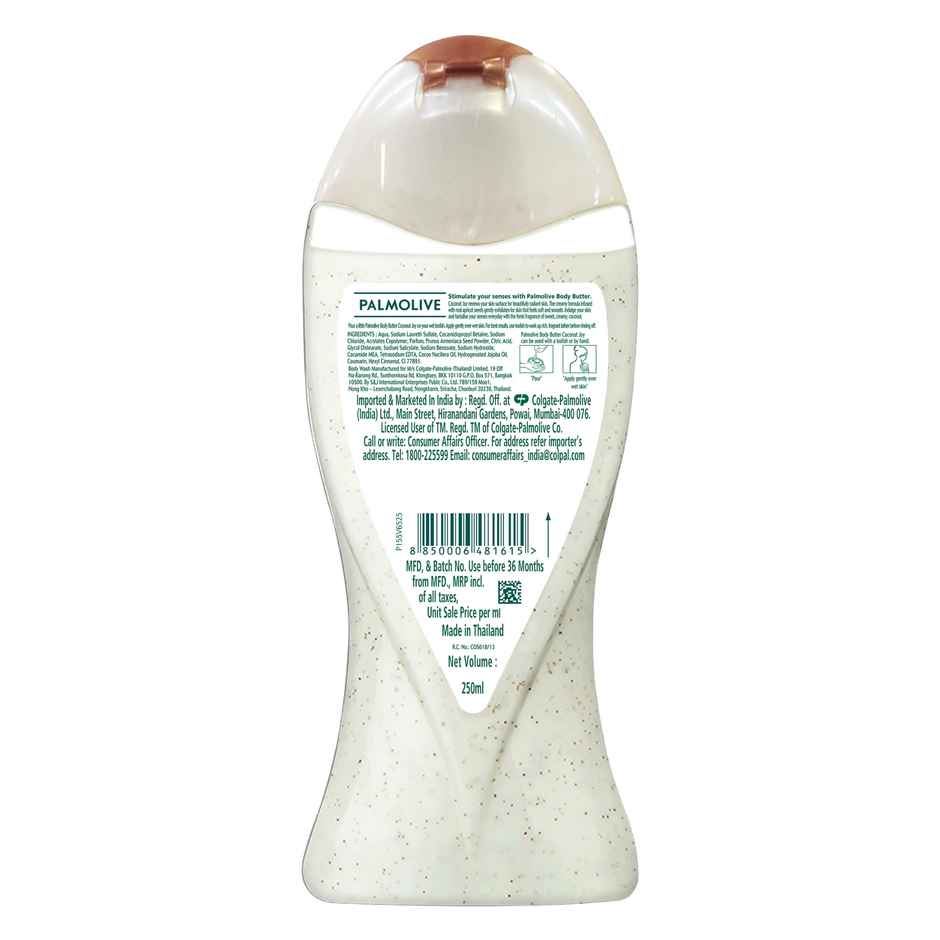 Palmolive Body Wash Coconut Joy Crème Based Exfoliator With Real Apricot Seeds and Jojoba Butter Extracts