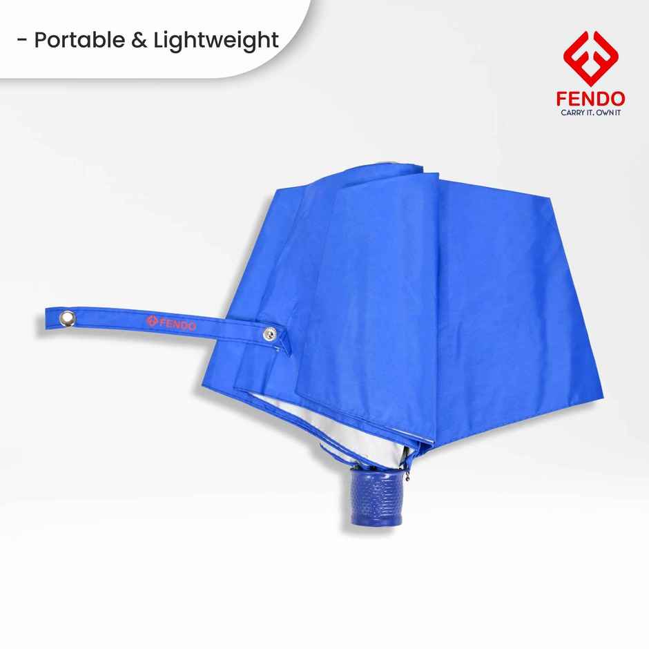 Fendo Royal Blue Umbrella Hand Open | 21.5 inch | 3 Fold