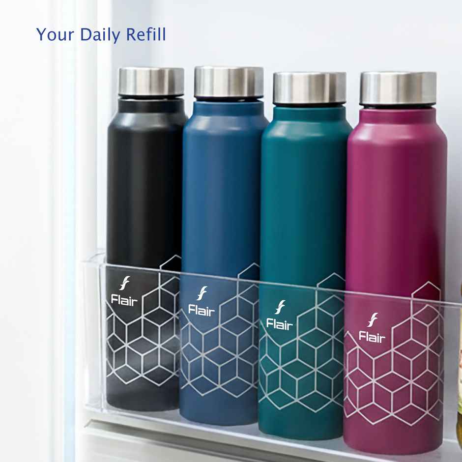 Flair Hexa Stainless Steel Water Bottle | Green | 970 ml