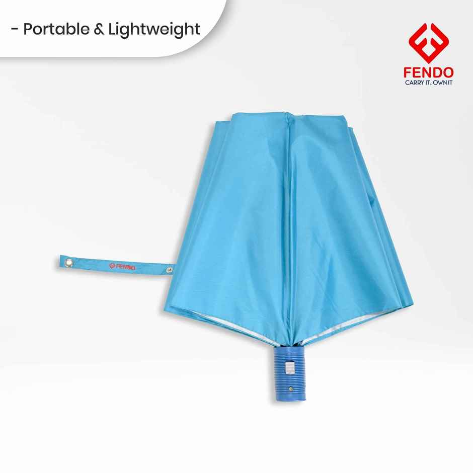 Fendo Yardley Umbrella Sky Blue | 21 Inch | 2 Fold