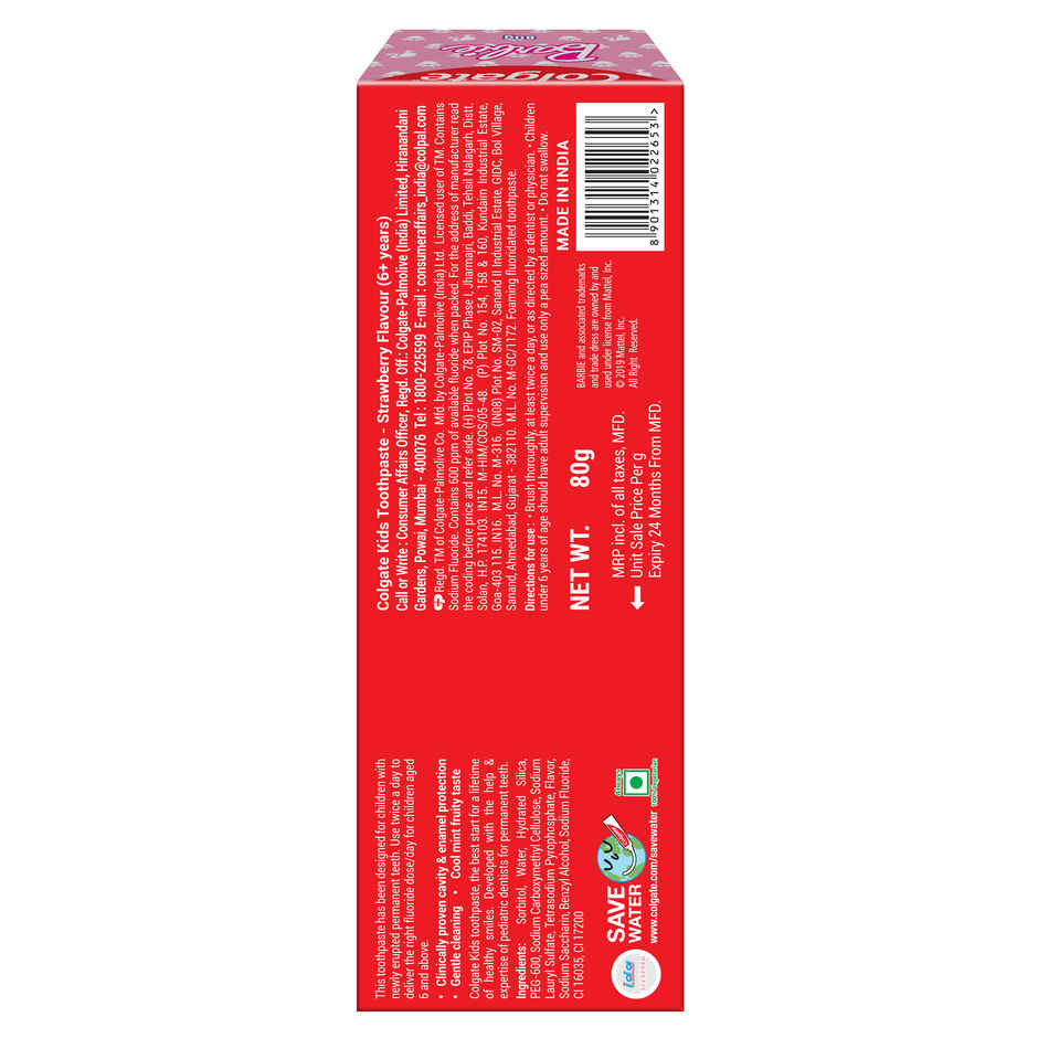 Colgate Kids Toothpaste - 6+ Years, Strawberry Flavour