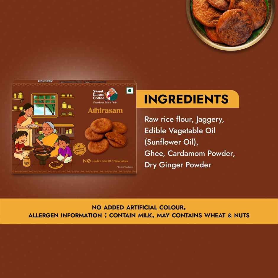 Sweet Karam Coffee Classic Athirasam | No Preservatives | No White Sugar