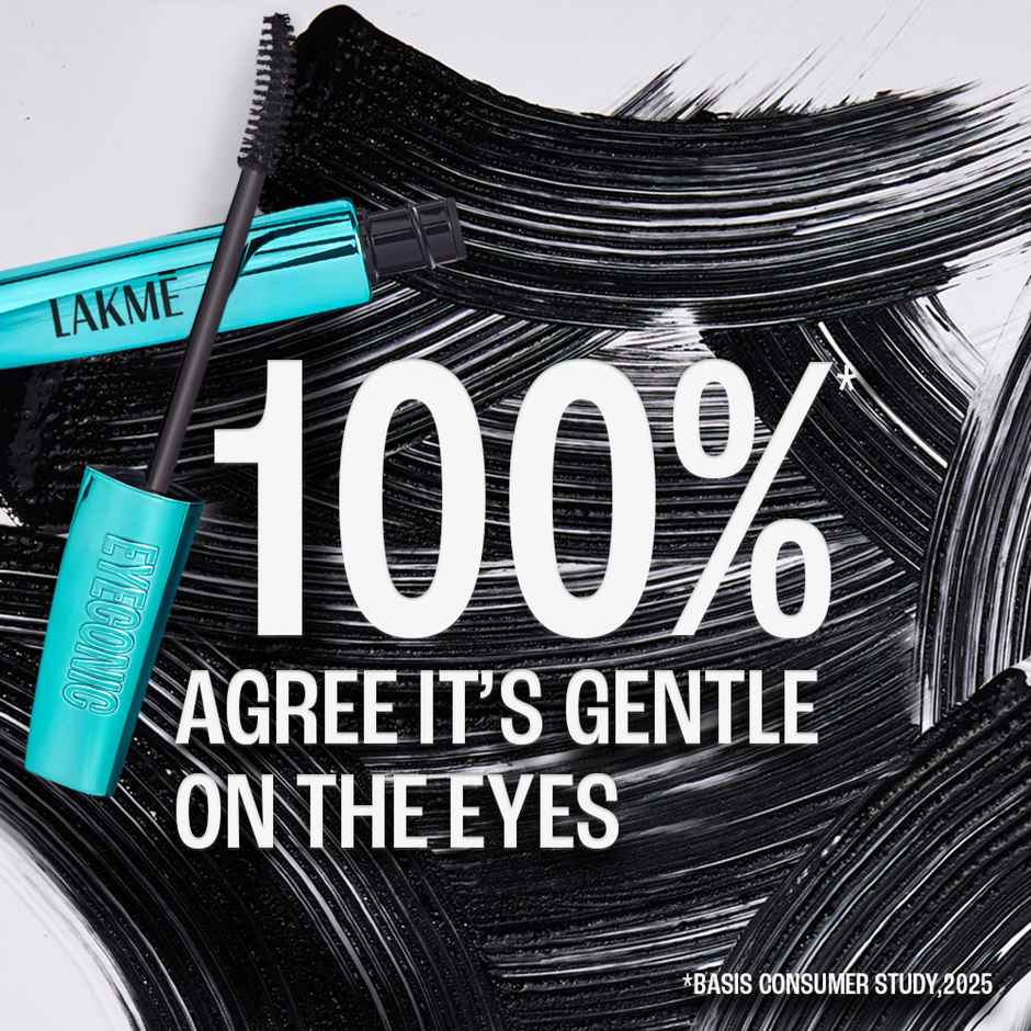 Lakme 9 to 5 Eyeconic Curling Mascara | Smudgeproof | Waterproof | Lasts upto 24 Hrs | Black