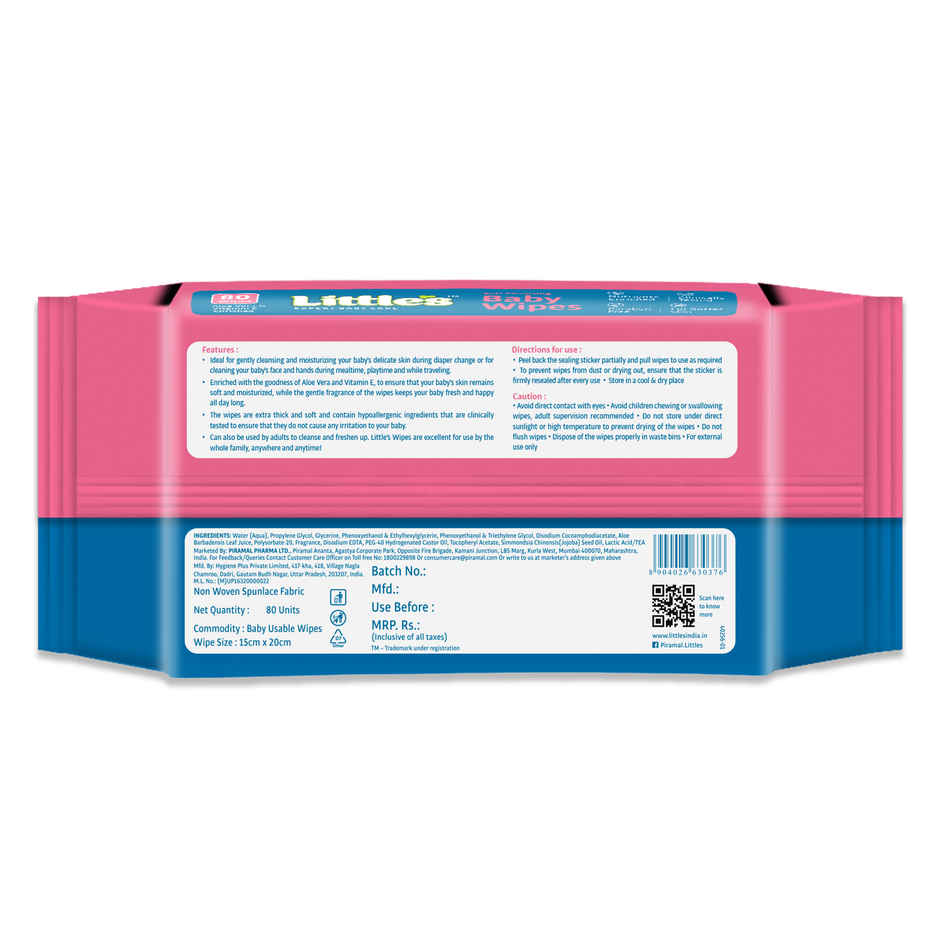 Littles Expert Baby Care Soft Cleansing Baby Wipes | Extra Thick & Moist Wet Wipes for Babys