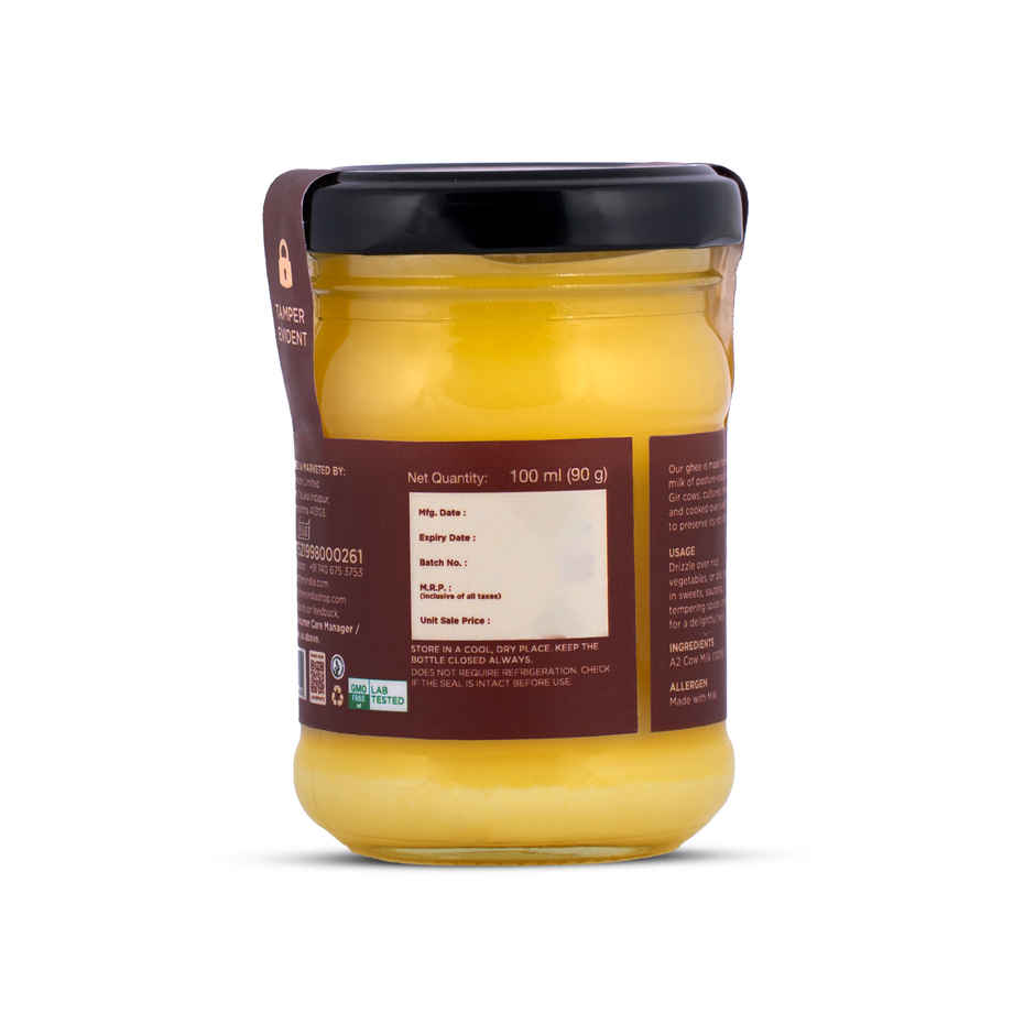 Two Brothers Organic Farms A2 Desi Gir Cow Cultured Ghee