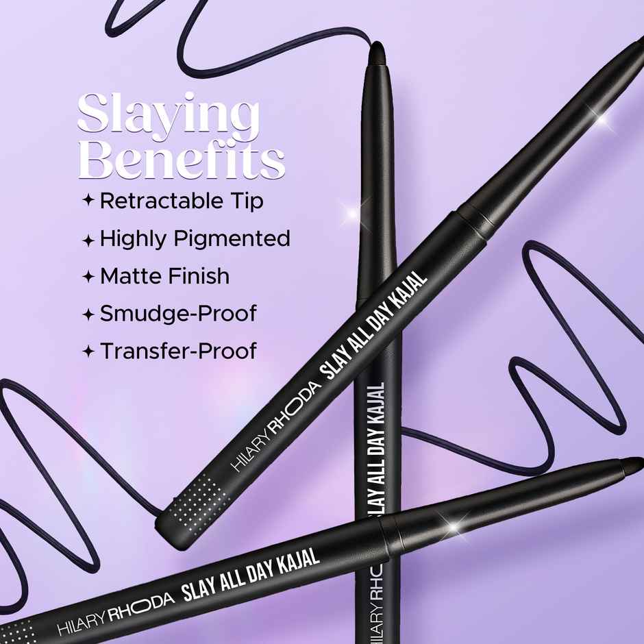 Hilary Rhoda Slay All Day Kajal | Matte Finish | Highly Pigmented