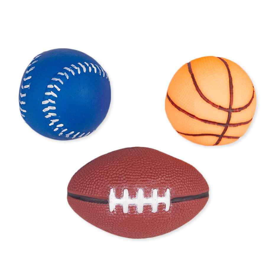 Ratna's Squeezy Sports Ball 3 Pcs | Assorted