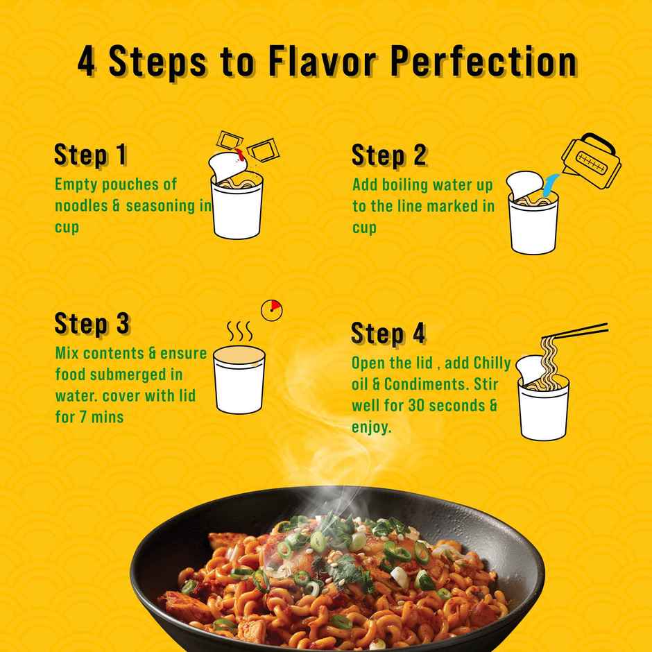 Wow! Hot and Spicy Korean Veg Ramen Combo  