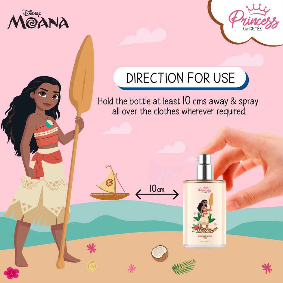 Renee Princess by Renee Disney Moana Tropical Bliss Fragrance Mist