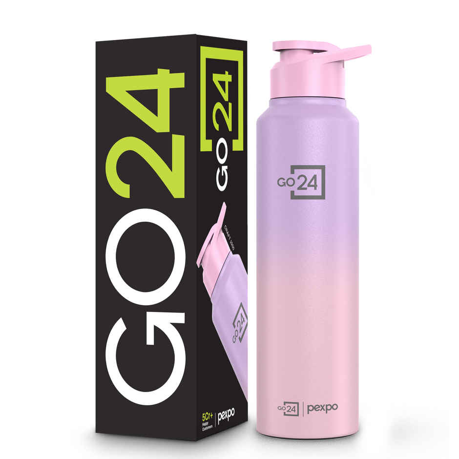 Go24 | Pexpo Craft Pro 1000 Ombre Stainless Steel Bottle | Purple Pink - 950 ml