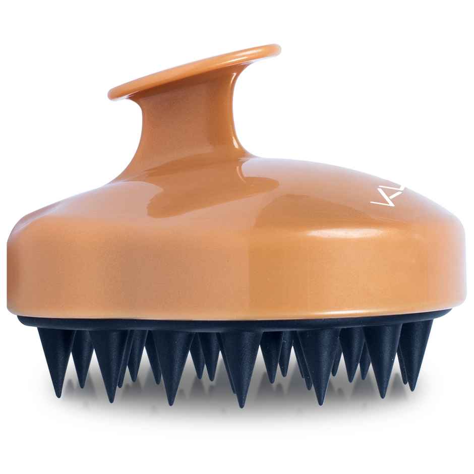 Hair Scalp Massager Shampoo Brush with Soft Silicone Bristles Manual Head Massager Gold