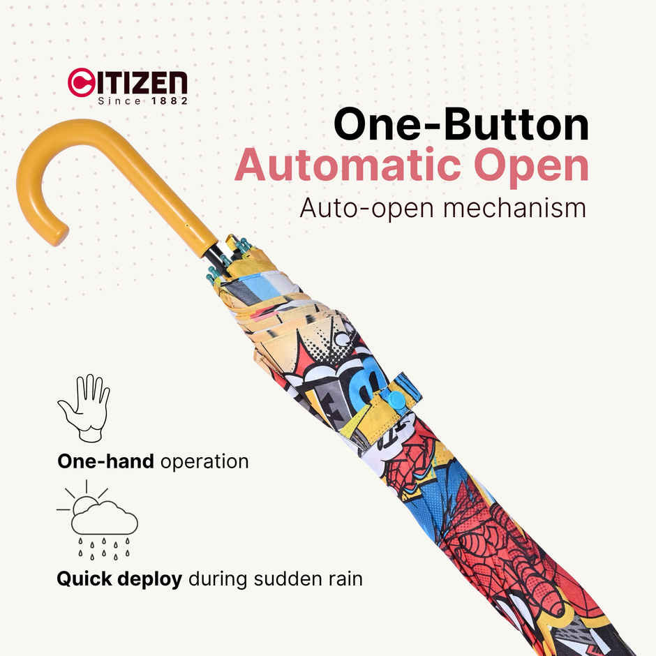 Citizen Kids School Umbrella | 2 Fold | 19 Inch | Spiderman Printed