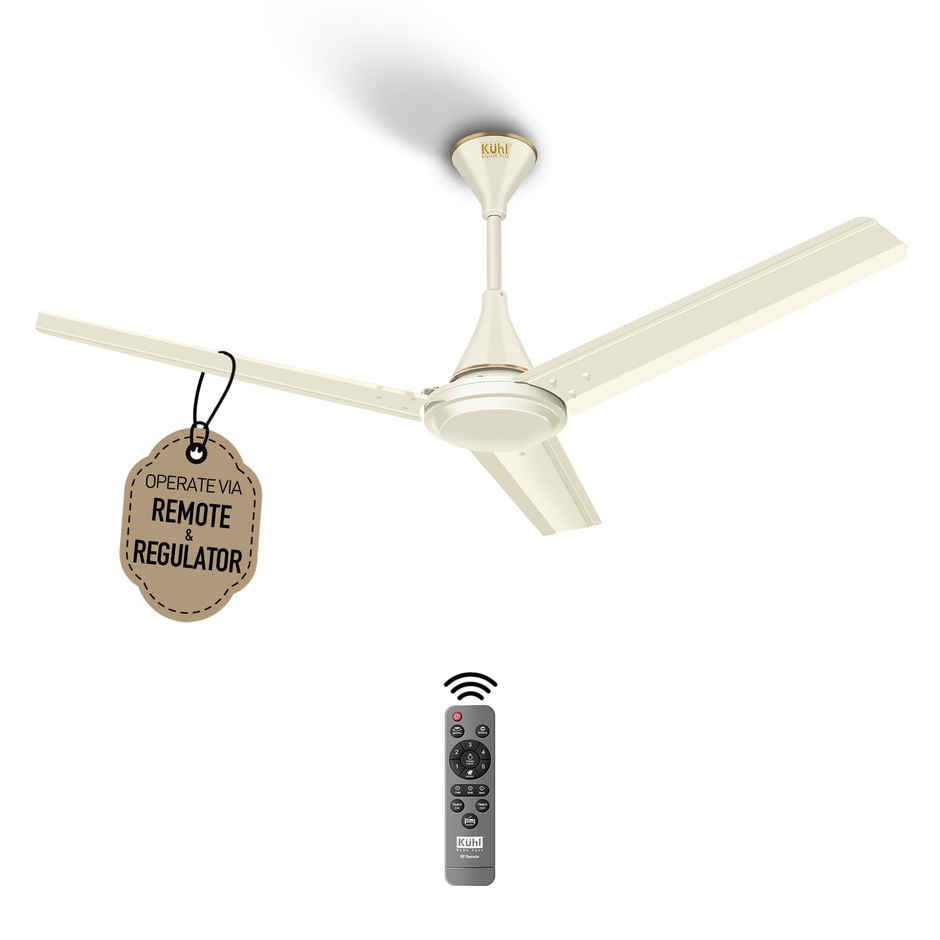 KUHL Fest B1 1200MM Power Saving BLDC Ceiling Fan | 28W | Saves Upto 65% Electricity | Ivory