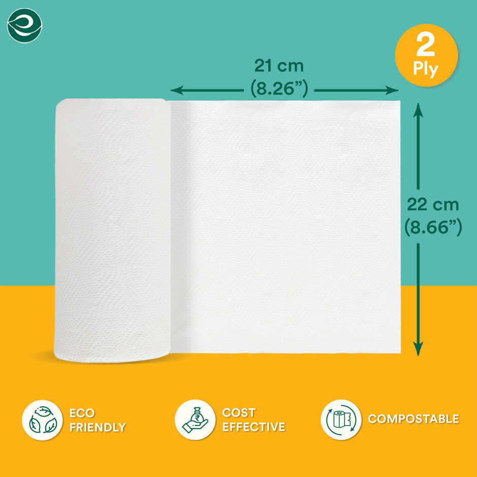 ECO SOUL 2Ply | 60 x 4 Rolls | Kitchen Paper Towel