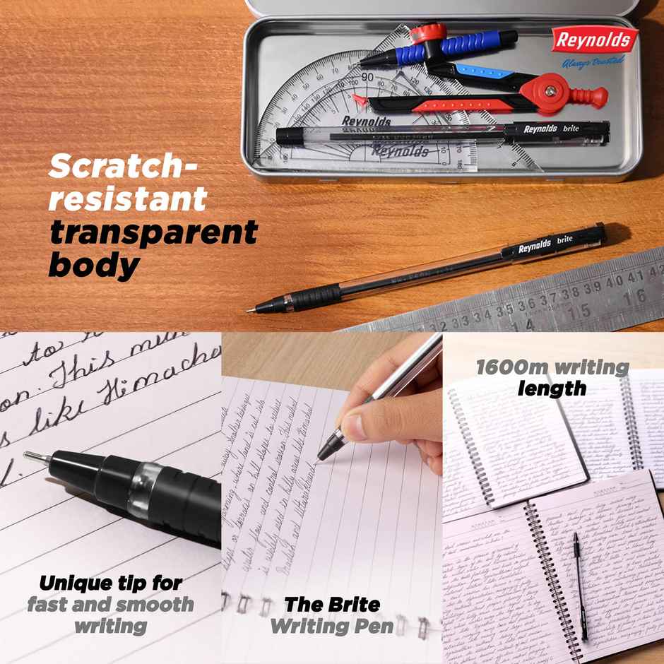 Reynolds Brite Ball Pen Set (5 Black Pens)