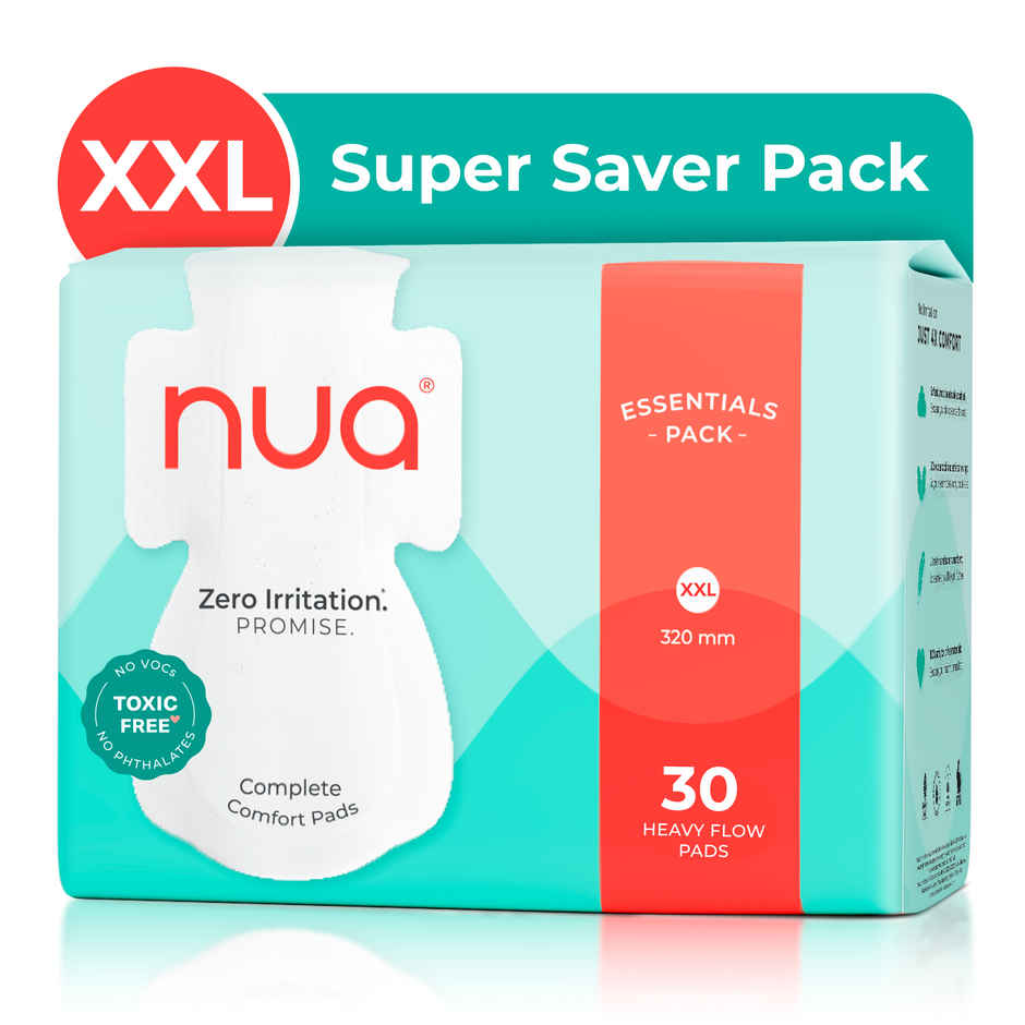 Nua Ultra Safe Heavy Flow Sanitary Pads | XL+ | 30 pcs